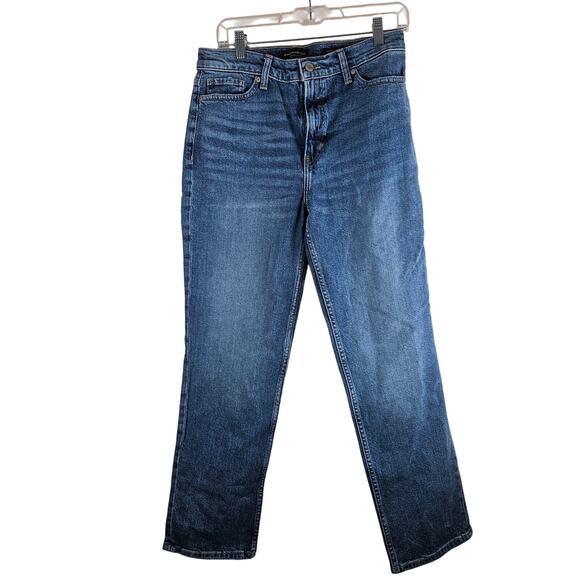 Banana Republic High Rise Straight Denim Blue Jeans Size 30 - Picture 1 of 6